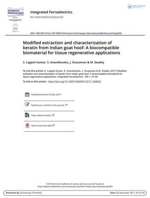 Keratin: Un biomatériau révolutionnaire pour les implants biocompatibles et la régénération tissulaire ?